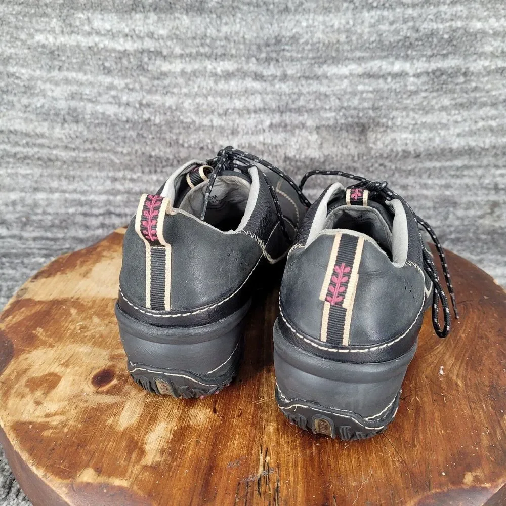Jambu Women's Andes Sneaker 9.5 Black Leather All Terra Traction Comfort Shoe
